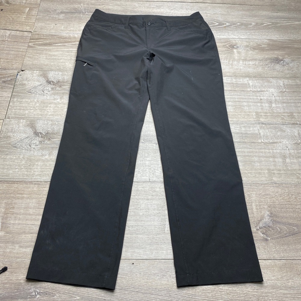 Eddie Bauer First Ascent Hiking Pants Womens 14 Black Stretch Poly Spandex